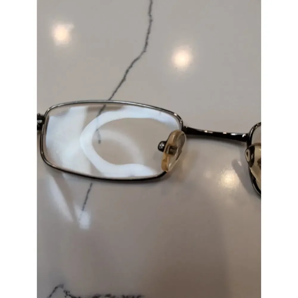 D’Amato Eyeglasses Frame Full Rim Rectangular Black Metal Optical Glasses Only